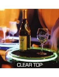 Buy Neon Clear Acrylic Round Serving Tray - Rechargeable Battery: Purple