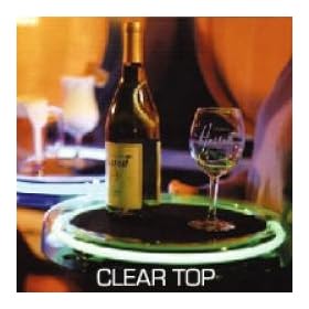 Buy Neon Clear Acrylic Round Serving Tray - Rechargeable Battery: Purple now!