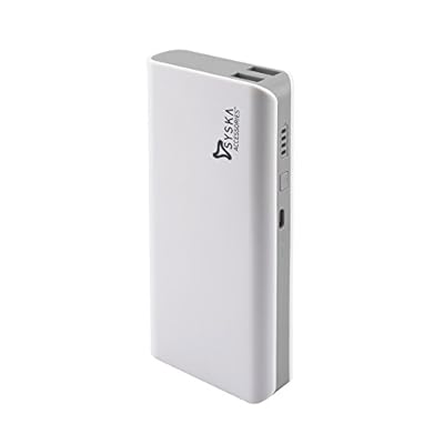 Syska X110 11000mAH Power Bank (White-Grey)
