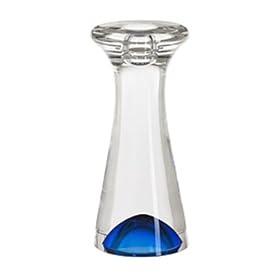 Kosta Boda Zoom Tall Blue Candlestick