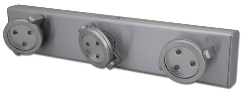 Rite Lite LPL703XL 9 LED, 3 Independent Light Head, Under Cabinet Light, Metal Accents