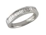 18k White Gold 1/2ctw Baguette Diamond  Band (H, SI2)