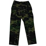 Camo US Milspec Pants, Ripstop, Woodland Camo, Small - Pants - Apparel