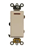 Leviton 5633-2W 20-Amp, 120-Volt, Decora Plus Rocker Lighted Handle, Illuminated Off 3-Way AC Quiet 