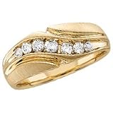 14kt. Gold, Men's 1/2 ct. tw. Diamond Band