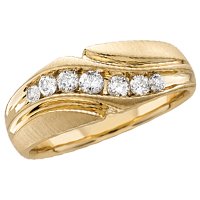 14kt. Gold, Men's 1/2 ct. tw. Diamond Band