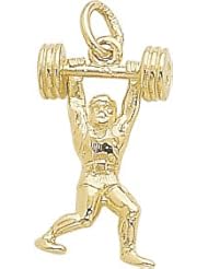Rembrandt Charms Weight Lifter Charm