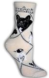 French Bulldog Cotton Puppy Dog Breed Animal Socks 9-11