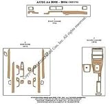 Audi A4 Dash Trim Kit 02-04 - 36 pieces - Zebrano wood