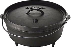 Lodge 6-Quart Cast-Iron Camping Dutch Oven