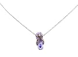 Necklace - N269 - Flip Flop Slipper ~ Purple Dots