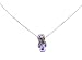 Necklace - N269 - Flip Flop Slipper ~ Purple Dots
