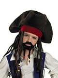 Child Deluxe Pirate Hat with Moustache and Goatee