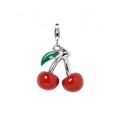 Charm "Kirsche mit Bl�tter" 3D
