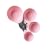 Ciroa Miniamo Pastels Set of Four Pink Measuring Cups