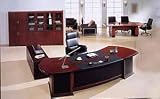 Cherry Finish Executive Desk And Side Desk