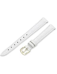 Hadley-Roma Womens LSL717RT 120 12-mm White Crocodile Grain Watch Strap