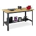 Edsal UB600 Steel Economy Work Bench with 1" Flake Board, 72" Width x 29" Height x 24" Depth, Industrial Gray