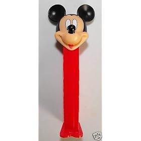 New Mickey Mouse Pez Dispenser and Candy Refill from Pez Dispensers