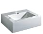 St. Thomas Creations 5363.001.01 Light Maxi 60 Above Counter Single-Hole Lavatory Sink with Overflow, White Finish. Drain stopper not included.