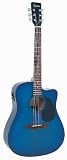 Encore CEA255BLOFT Electro Acoustic Outfit Cut Away – Blue