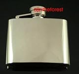 Personalised 6oz Hip Flask YOUR MESSAGE ENGRAVED FREE, Birthday, Wedding, Anniversary Gift C