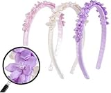 ~ Blooming Bows Satin Flower Hairband