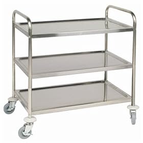 Clearing Trolley 3 tier. Size: 810(l) x 455(w) x 855(h)mm.