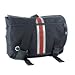 DadGear Messenger Diaper Bag - Center Stripe Red