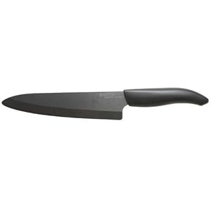 Kyocera FK-180 BK Revolution Series 7-Inch Professional Chef's Knife, Black Blade by Kyocera