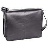 McKlein Leather Messenger Bag - Black