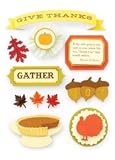 Design Shop Stickers: Thanksgiving