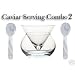 Caviar Server with 2 pearl spoons (Free shipping)