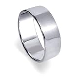.925 Sterling Silver Mens Plain Band Ring Size