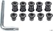 FSA Torx T-30 Alloy Chainring Nut/Bolt Set