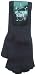 BLACK FINGERLESS KNIT GLOVES