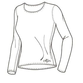Hot Chillys Ladies Micro Elite Chamois Crew Top by Hot Chillys