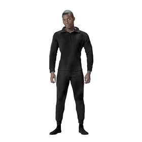 6240 G.I. BLACK EXTREME COLD WEATHER POLYPROPYLENE UNDERWEAR