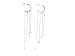 Sterling Silver Diamond Cut Star Dangle Earrings