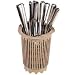 Beige Flatware Cylinder Holder (16-0146) Category: Flatware Holders