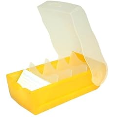 Han 998-653 - Karteikasten A8 gef�llt gelb / transparent