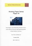 Factory regimes and the dismantling of established labour in Asia : a review of cases from large manufacturing plants in China, South Korea and Taiwan