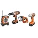 Ridgid 18v Autoshift Drill, Impact Driver, Radio, and Worklight Combo Kit