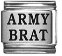 Clearly Charming Army Brat Laser Italian Charm