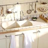 American Standard 7048.403 Chandler White/Color Double Bowl Kitchen Sink