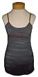 Hard Tail Long Sport Bra Tank-Purple Rainbow Horizon
