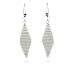 Eve's Addiction Sterling Silver Mini Mesh Dangle Earrings