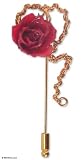 Natural rose gold plated stickpin, 'Heart of Rose'
