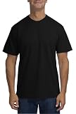 Upscale Men's Cotton/Poly Short Sleeve Rapid Dry Crew T-Shirt - Jet Black