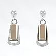 14kt Gold and Sterling Silver Earrings by M.M. Rogers, #11268